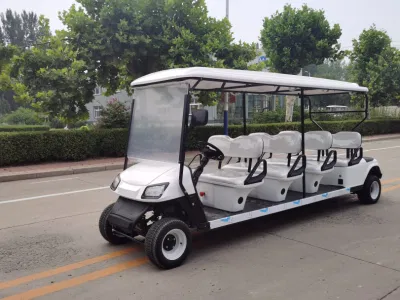 Carrito de Golf de Hotel eléctrico de 8 asientos con cargo Box