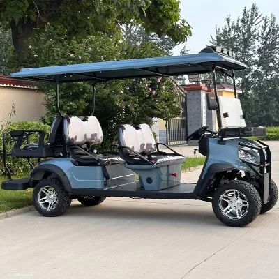 Mayorista Fabricante Color libre personalizado Plata Azul fuera de carretera todos Terreno batería Powered Buggy Best 6 asientos Electric Golf Cart Precio del coche