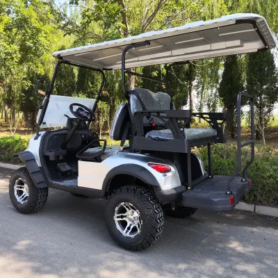 2023 Nuevo 4 rueda 48V 4 asientos Golf Scooters 3 - 4 personas 5kw 72V batería de litio Viajes eléctricos Golf Carro