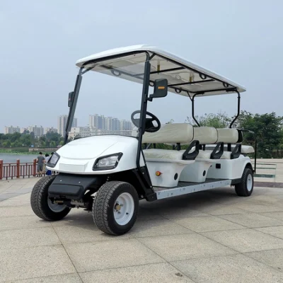 4 navegantes 6 vidadores Carro eléctrico de Golf vehículos utilitarios de litio Coche eléctrico recorrido turístico de coches autobús Club Cart batería de litio eléctrica Carrito de caza de buggy de golf