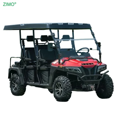2024 Nueva gasolina 4x4 UTV 4+2 asientos fuera de carretera Carrito de caza Golf Car a la venta