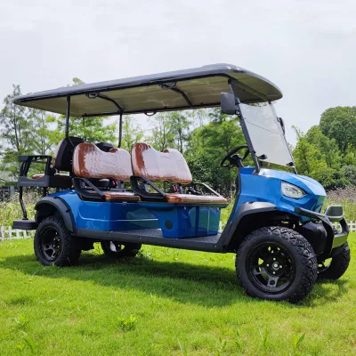 Motor chino 48V / 72V levantado de litio de 6 plazas Carro de Golf Club Car para adultos