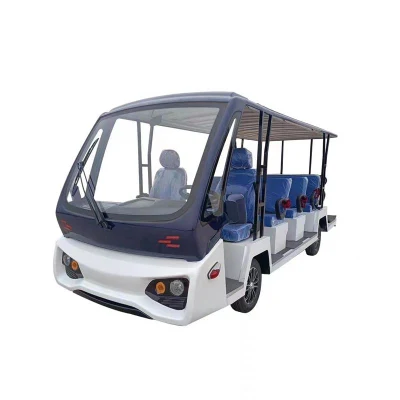 Motor Super Charge 14 asientos autobús turístico eléctrico coche turístico Carrito de Golf Mini Bus