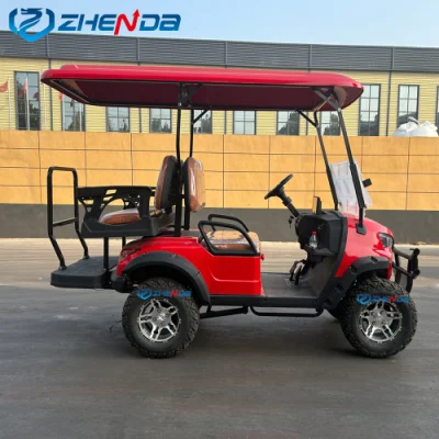 2023 Nuevo Modelo AC Motor 6 asientos Caza Eléctrica Buggy Carrito de Golf