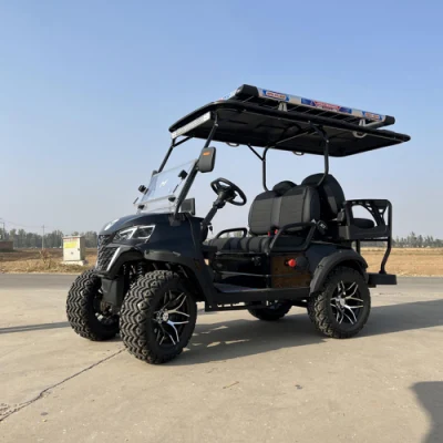 Baterías de litio de energía solar de 4 6 8 10 plazas personalizadas Carrito de Golf eléctrico plegable