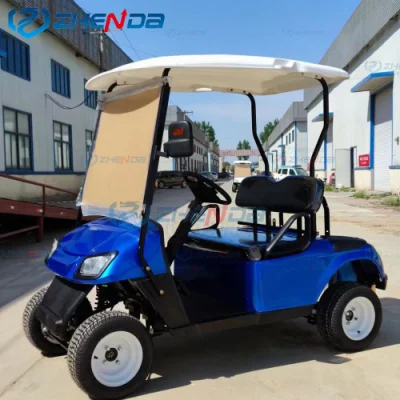 Nuevo modelo de 2 asientos amplios compartimientos carro de golf con CE