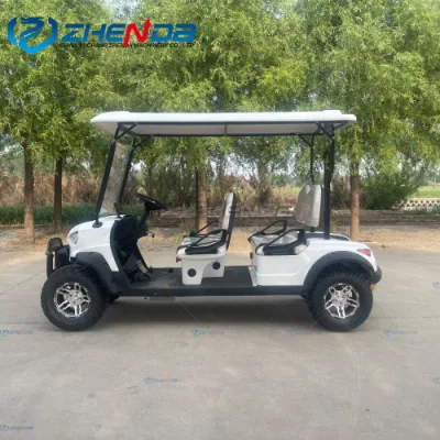 Pasajeros 6 Wildcat 48V Carrito de golf eléctrico de baja velocidad del vehículo limusina Lsv seis plazas 48V blanco
