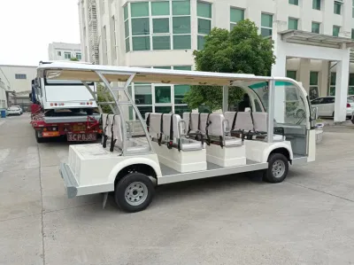 11 asientos Scenic Area Electric Car 72V vehículo turístico multifuncional