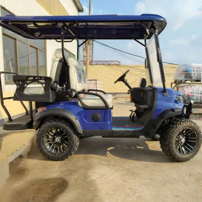 Precio mayorista fuera de la calle Legal 48V 60V 72V litio Batería Club Car Go Kart Buggy 2 4 6 asientos Carrito de Golf eléctrico de cuatro ruedas