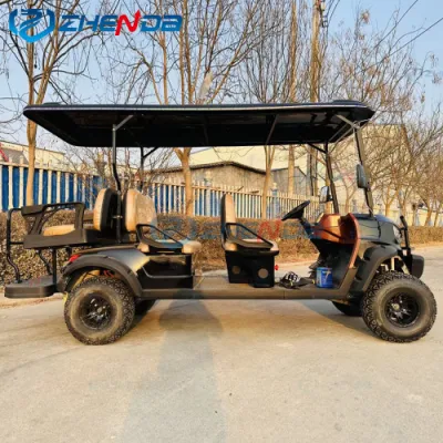 Personalizado 4 6 8 10 plazas Las baterías de litio plegado de carritos de golf de 36 voltios de carros de golf eléctrico 4X4 cochecito de golf de Automóviles eléctricos
