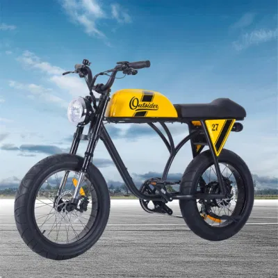 Off Road bicicleta eléctrica para el icono de la moda retro Ebike City Road Bike hombre 750W en bicicleta con suspensión de la horquilla delantera