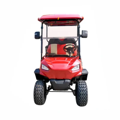Nuevo diseño 48V 2+2 pasajeros Carros eléctricos 4 rueda 4 Asientos Sightseeing Bus Club coche eléctrico batería de litio Golf Buggy Carrito de caza Electric Club Golf Car