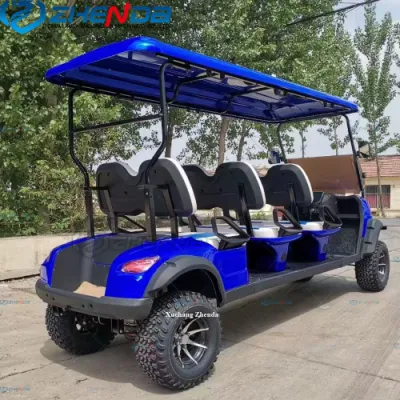 El chino 48V, bajo precio barato de asiento eléctrica de 2 estrellas utiliza paneles solares personalizados Precio venta de carros de golf cochecito de golf eléctrico