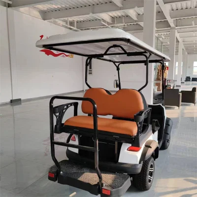 2024 New Design Street Legal Elevó Electric Club Car 4 Seater Golf Cart Acero bastidor Fabricante Electric Golf Cart