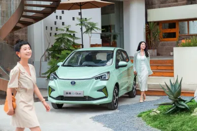 Changan Benben E-Star 2023 Pure Electric 5 puertas 5 asientos minicar Adulto Mini Car velocidad máxima 101km/H