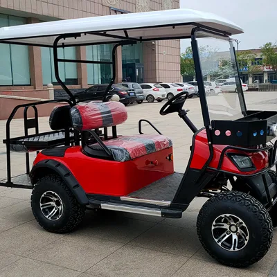 China baratos 4 plazas Golf Carts AC Asynchronous Motor litio Baterías Golf Cart Street Legal Golf Cart Buggy Hunting Cart Scooter eléctrico coche eléctrico