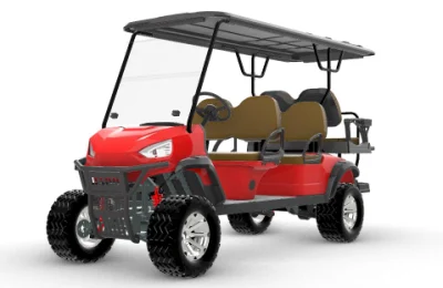 Profesional cómodo Multifuncional 4 vidente eléctrico carrito de golf con techo solar Y certificado aprobado para Recreation 35km/H