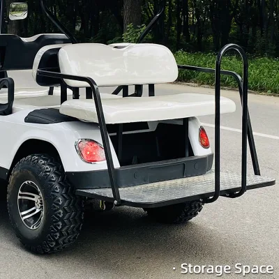 Blanco mejor 4+2 persona 6 asientos Golf Carro movilidad Scooter Motorizado Modified Electric Mini Golf Cart para la venta