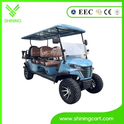 6 personas Golf Big Wheel Golf Carts gasolina eléctrica Golf Carro