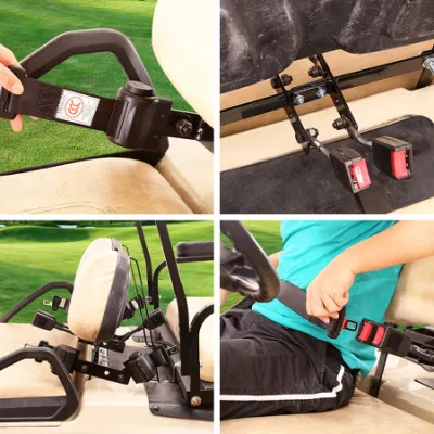 Los carritos de Golf el cinturón de seguridad