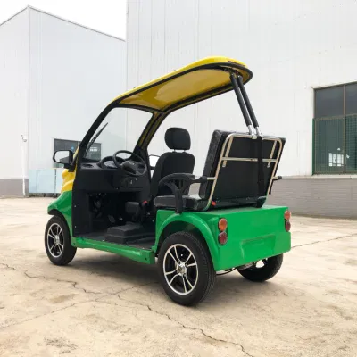 Precio de fábrica Zona de lujo personalizada Golf eléctrico Cart Club Car2 3 4 6 plazas de la calle Legal Golf Buggy con asiento elevador