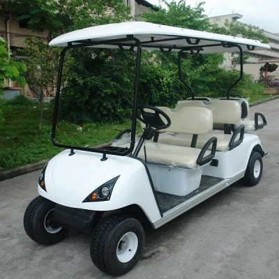 6 Pasajeros Marshell accionado por batería alimentada por batería eléctrica de carros de golf Golf (DG-C4+2)