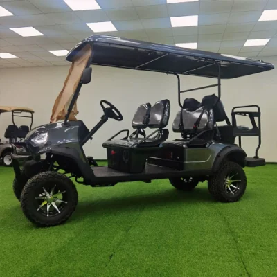 2023 New Design Street Legal personal Elevó Electric Club Car 4 Seater Golf Cart Aluminu Marco Fabricante Electric Golf Cart