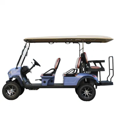 72V batería de litio Motor AC Custom 6 asientos Golf Cart Tienen Ready Goods Carro de Golf eléctrico