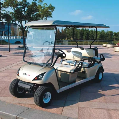 6 Pasajeros Marshell accionado por batería alimentada por batería eléctrica de carros de golf Golf (DG-C4+2)