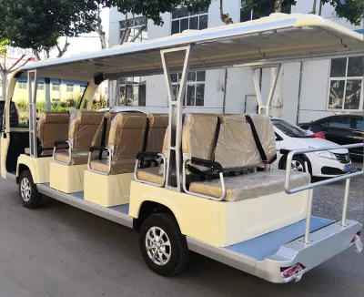 Qingdao Proveedor de autobuses turísticos Hot Sale 14 asientos eléctrico Mini Autobús turístico vehículo eléctrico con puertas
