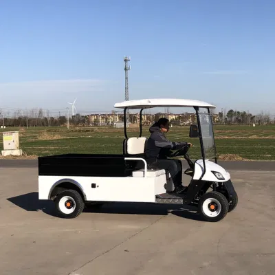 2 asientos de Golf de uso general carros / vehículo utilitario con carga trasera Caja/ Carro de Golf con cama cargo
