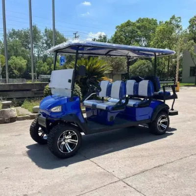 Custom 4 6 8 10 plazas baterías de litio plegable Golf Carritos de golf eléctrico