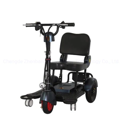 3 ruedas plegable triciclo de Scooter de movilidad eléctrica para personas con discapacidad en adultos ancianos discapacitados Scooters
