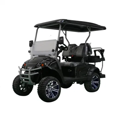 Carrito de Golf de 4 asientos con batería de litio y medidor de velocidad Y Radio
