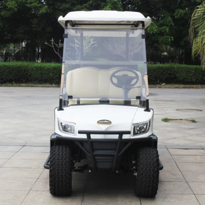 Marshell Nuevo coche eléctrico con 6 asientos vehículo eléctrico Coche de Golf de batería de litio Cochecitos de Golf Cart con protector de viento CE para uso comercial (DH-M4+2)