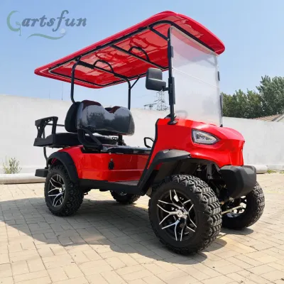 80-100km Mini Golf eléctrico Carro 6 Seater Street icono legal Coche eléctrico de golf