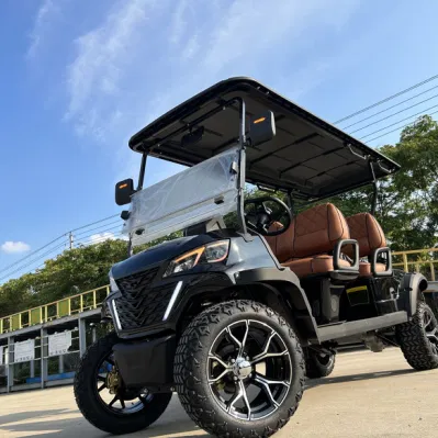 Carro de Golf al por mayor vehículo de utilidad eléctrica vehículos de golf HUAXIN Golf Carts de lujo 2+4 plazas