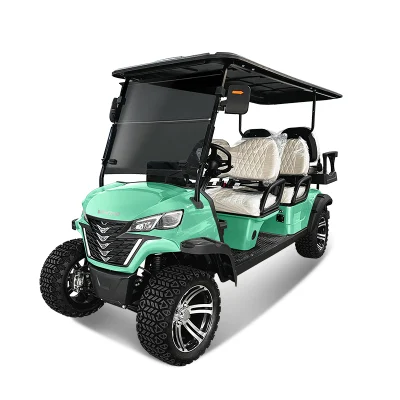 Alta calidad 6 pasajeros 4+2 asientos 72V 5kw coche turístico Carrito eléctrico de Golf