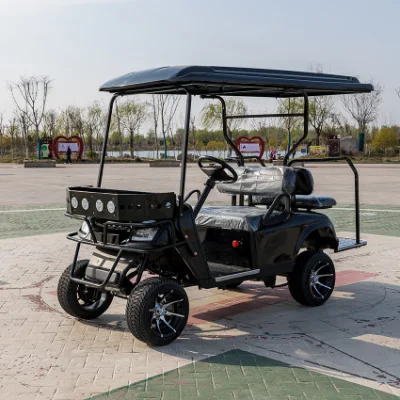 China baratos 4 plazas Golf Carts AC Asynchronous Motor litio Baterías Golf Cart Street Legal Golf Cart Buggy Hunting Cart Scooter eléctrico coche eléctrico