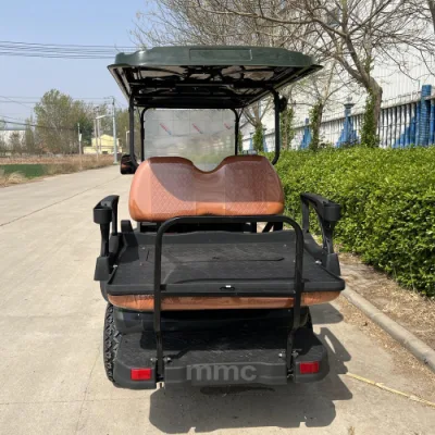 La caza de un terreno accidentado Mayorista de Golf de 4 plazas carro de golf con asiento plegado