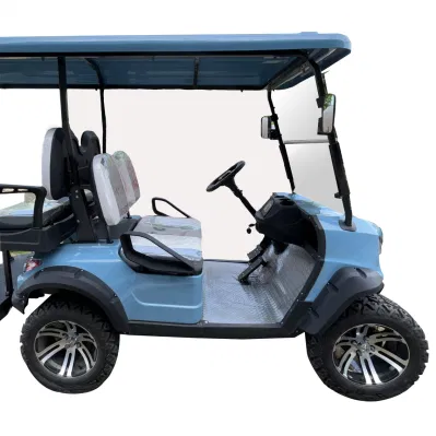 4+4 Road off Wheels cerrado Lithium Golf Cart han Ready Mercancías 6 plazas carrito de golf