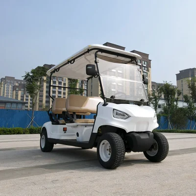 Personalización de fábrica OEM Precio barato 4 asientos 48V Caza de coches Coche Nuevo coche Club coche eléctrico Club coche AC Motor Controlador eléctrico Golf Cart coche eléctrico