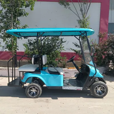 4 azul de los asientos de automóvil de turismo de golf eléctrico para Hoteles y Resorts