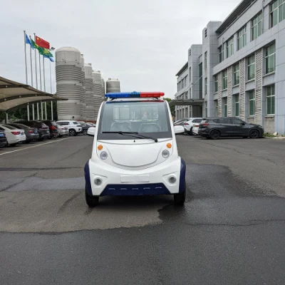 China Lb4XL-4 Coche de Patrulla Eléctrico Puro de 4 Plazas Estilo Policía en Seguridad Pública, Calles Peatonales, Campos de Golf, Atracciones Turísticas, Bienes Raíces.