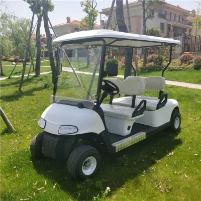 2023 Nueva Tecnología Eléctrica 4 ruedas Nueva Energía Carro de Golf Con batería de mantenimiento libre de parabrisas
