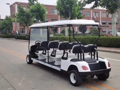 Carrito de Golf de Hotel eléctrico de 8 asientos con cargo Box