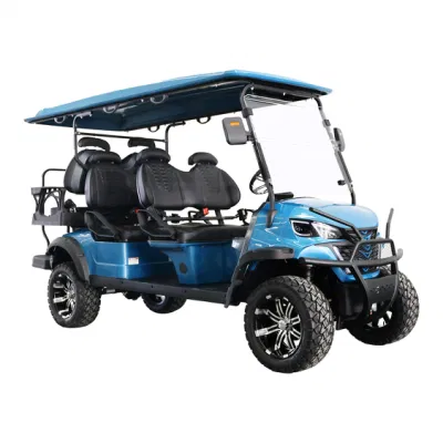 Venta al por mayor Calle Legal Antique 4+2 asientos 4 Wheel Drive Electric Coche eléctrico de carros de golf de litio