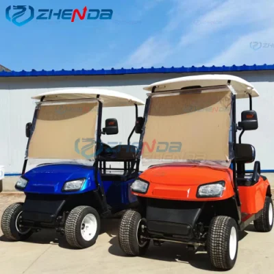 Nuevo modelo de 2 asientos amplios compartimientos carro de golf con CE