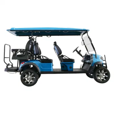 Venta al por mayor Calle Legal Antique 4+2 asientos 4 Wheel Drive Electric Coche eléctrico de carros de golf de litio