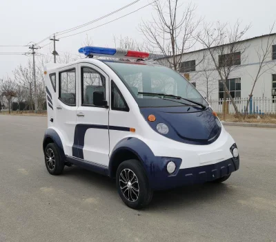 Listo para el envío de los coches eléctricos cinco asientos del coche patrulla de policía de Electric